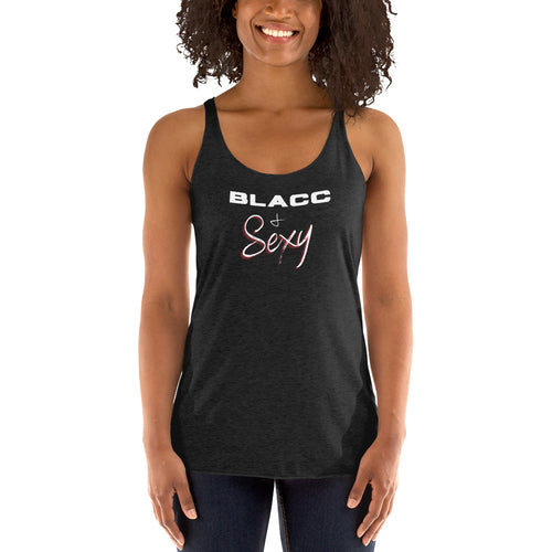 BLACC SEXY Women's Racerback Tank